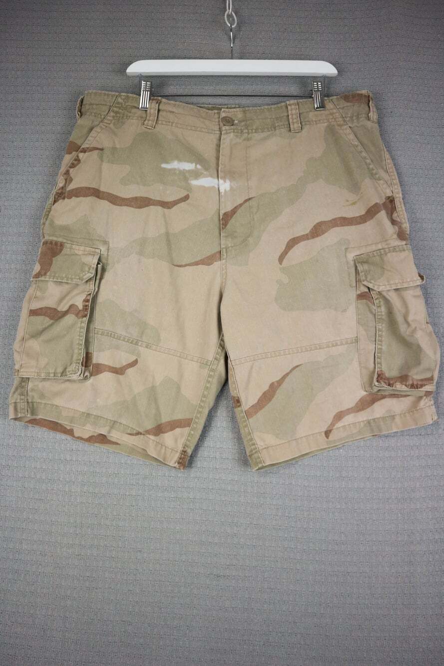 Military Vintage Desert Camo Cargo Shorts Mens 38W